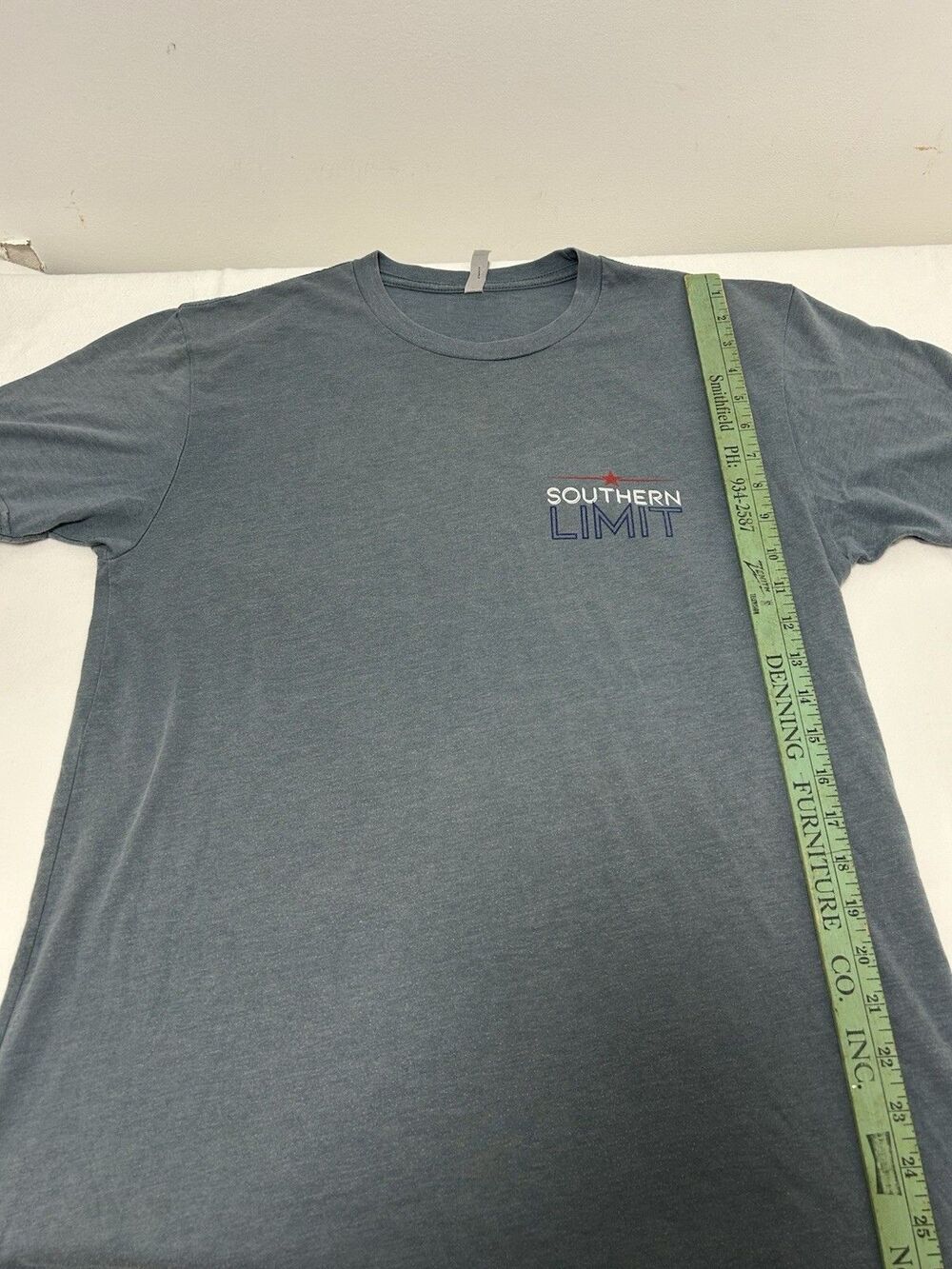 Next Level Southern Limit Size Large Blue T-shirt 0073